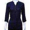 Imported Georgette Top without print - Dark Blue